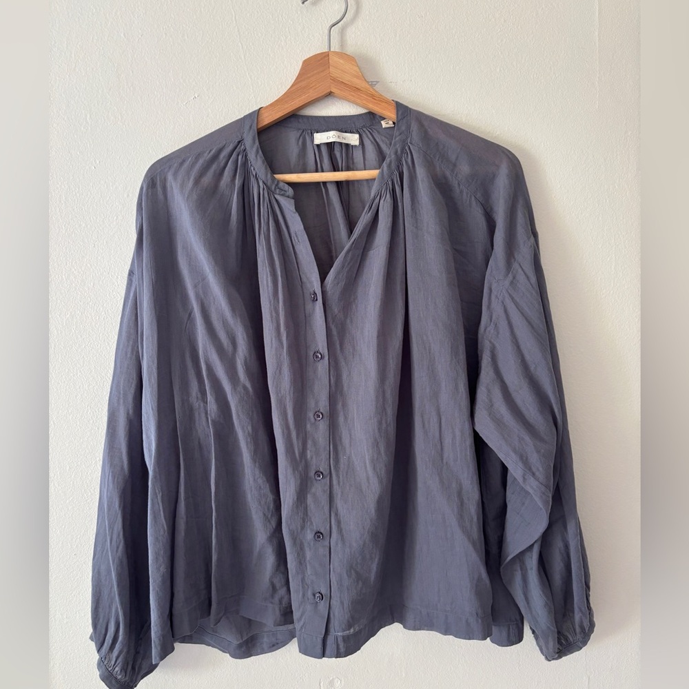 Doen Jane Blouse in blue sz S
